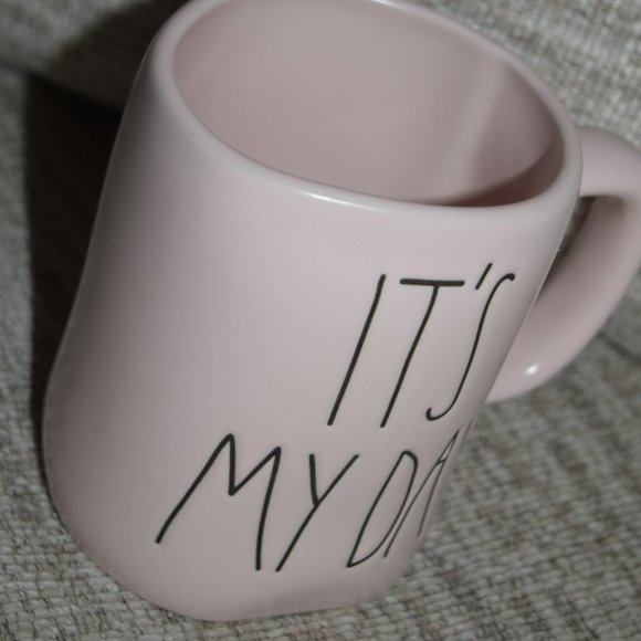 NEW RAE DUNN Artisan by Magneta BIRTHDAY It's My Day Ceramic Coffee Mug Cup Pink - Picture 6 of 9